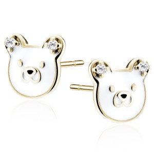 Cercei placati cu aur galben din argint ursulet cu pietre Teddy Bear DiAmanti Z2207EG_W-DIA (Argint 925‰ 0,7 g.) Cercei placati cu aur galben din argint ursulet cu pietre Teddy Bear DiAmanti Z2207EG_W-DIA (Argint 925‰ 0,7 g.)